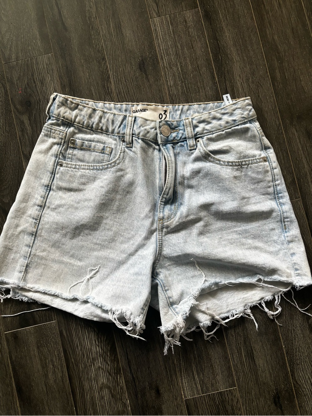 Garage jean shorts